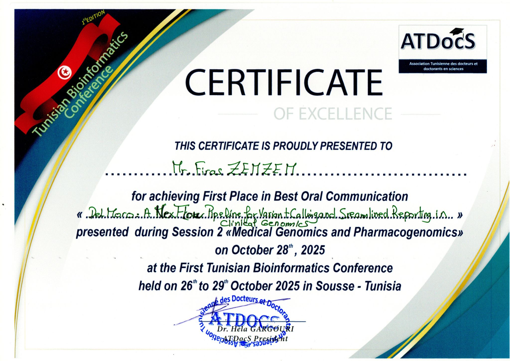 Tunisian Bioinformatics Conference Poster